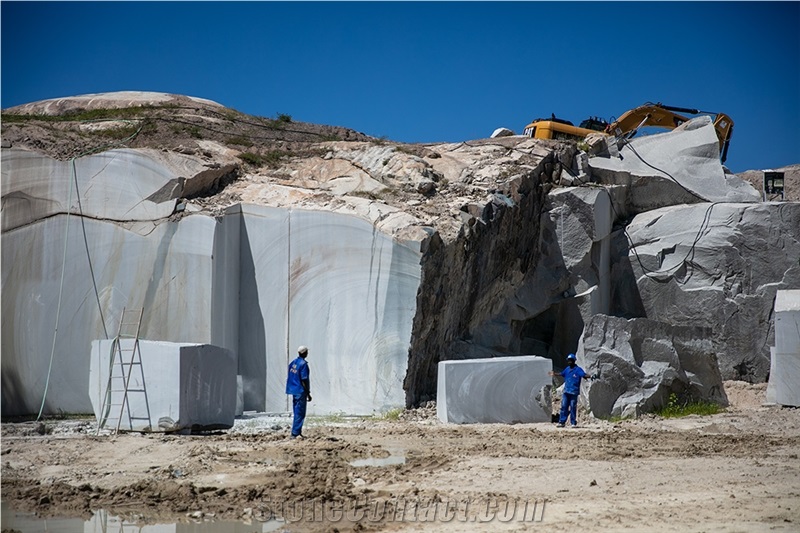 White Chibia Granite Blocks