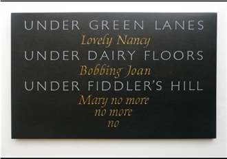 Hand Carved Welsh Slate Wall Plaque