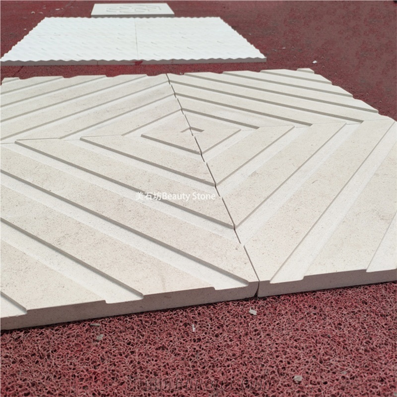 Limestone Building Stones Exterior Wall Decoration