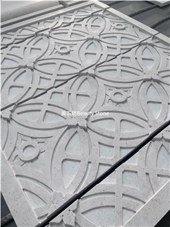 Limestone Outside Building Ornaments Carving Wall Panels