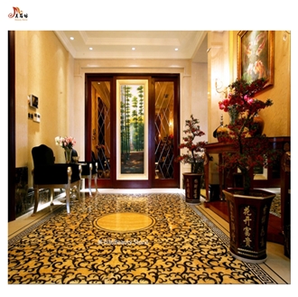 Marble Onyx Flooring Water Jet Carpet Medallions