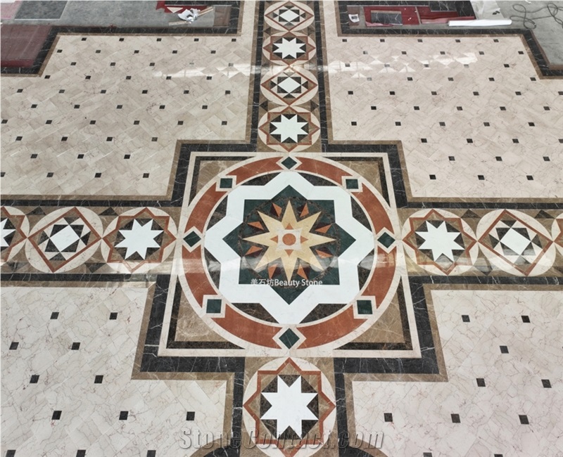 Marble Waterjet Medallions Polished Pattern Product
