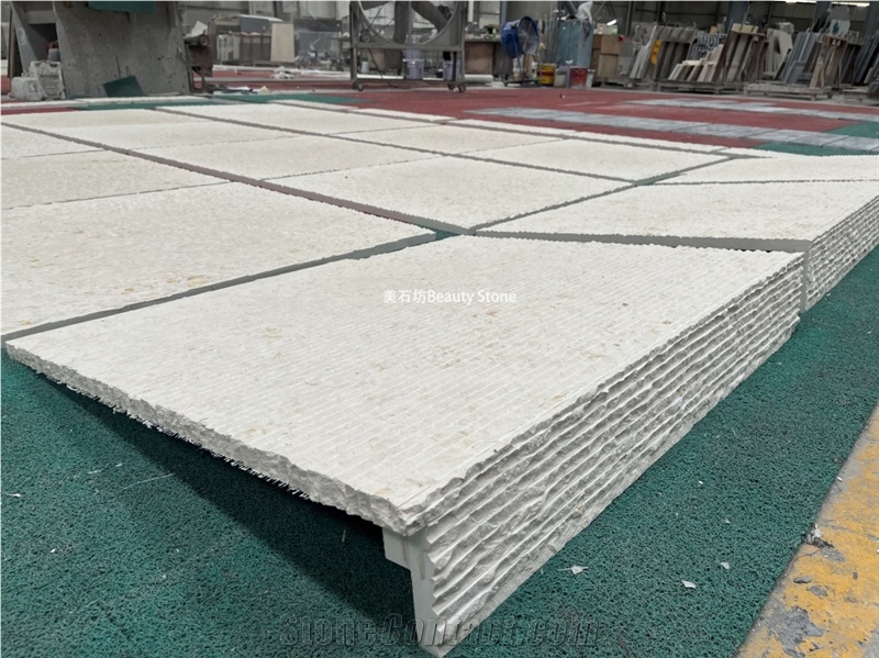 Natural Curved Limestone For Exterior Wall Panels