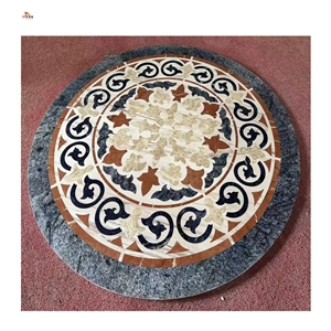 Small Waterjet Medallions Suitable For Flooring Decoration