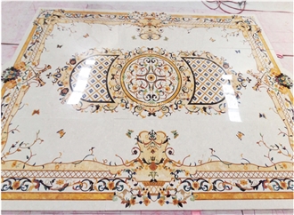 Water Jet Medallion Carpet Pattern For Villa House Decoration