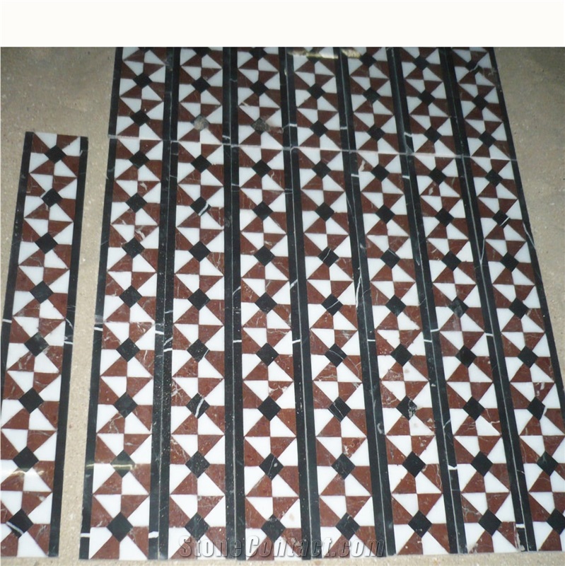 Waterjet Marble Border Decos Pattern Design