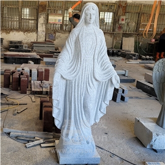 Cheap Price Granite Mother Mary Memorial Sculpture
