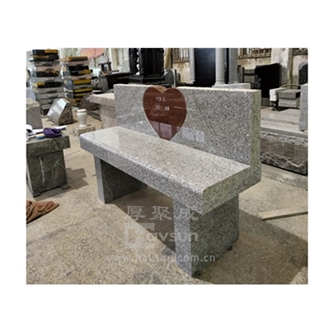 Garden Back Rest Chair Heart Design Monumental Bench