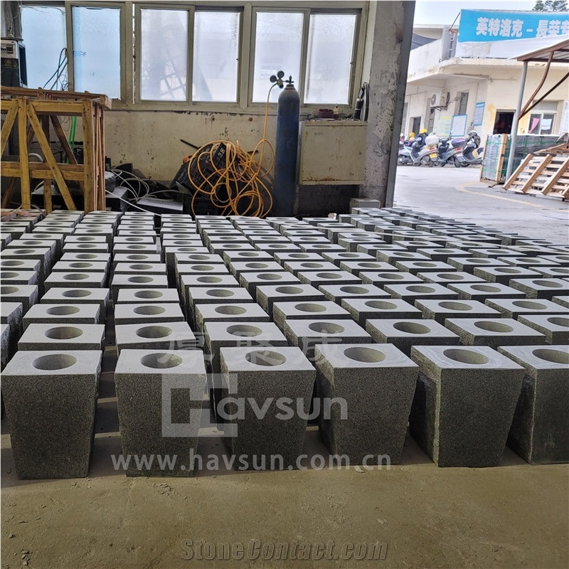 Wholesale Granite Tapered Monumental Vase For Grave