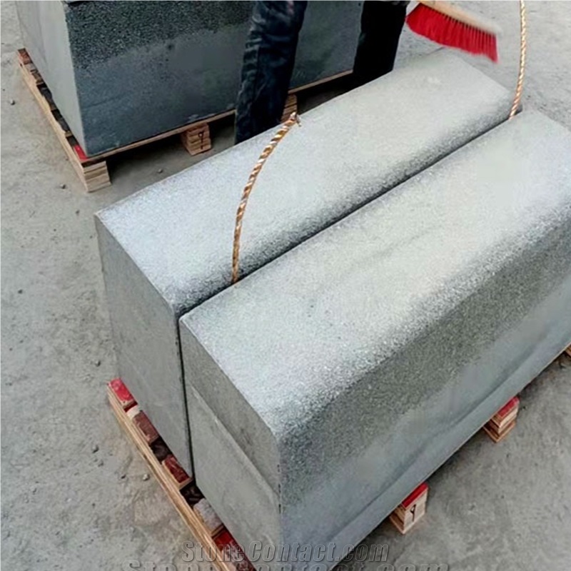 High Quality Shandong G654 Dark Grey Curbstone