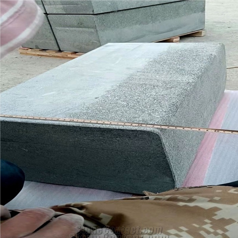 High Quality Shandong G654 Dark Grey Curbstone