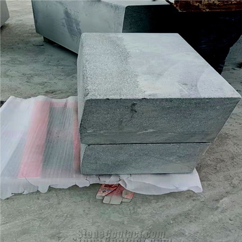 High Quality Shandong G654 Dark Grey Curbstone