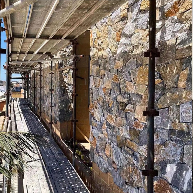 Multicolor Spallite Slate Split Wall
