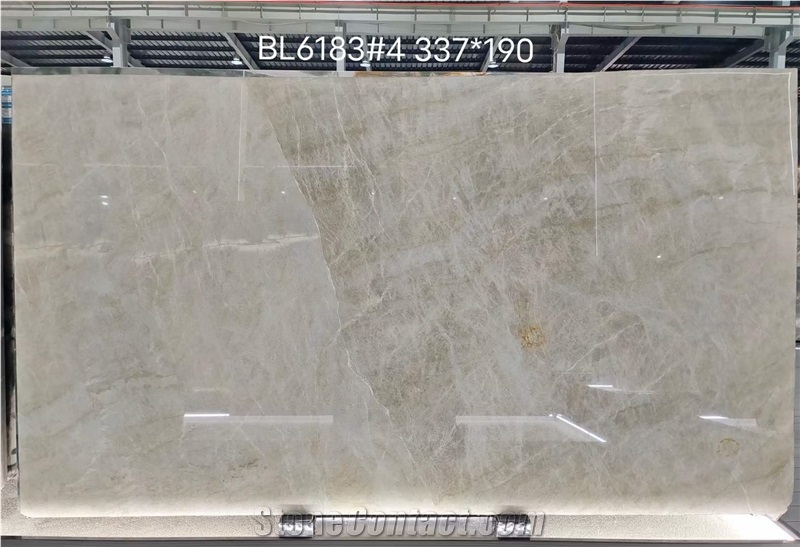 Natural White Victoria Falls Quartzite Slab Tiles