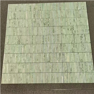 China New Ming Light Green Marble Mosaic Tiles