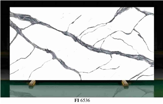 Artificial Calacatta Stone Engineered Quartz Slabs