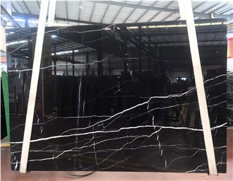 Nero Marquina Black Marble Slabs