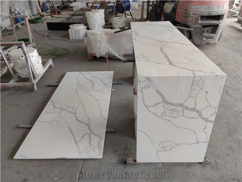 5042 Laza White Artificial Quartz Kitchen Countertops