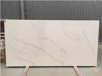 5052 Calacatta Leon Engineered Quartz Slab Quartz Tiles