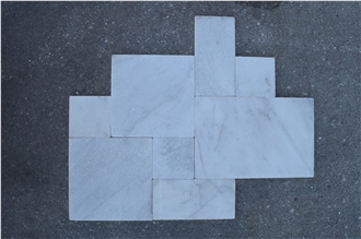 Mugla Carrara Ice Marble Tiles - French Pattern