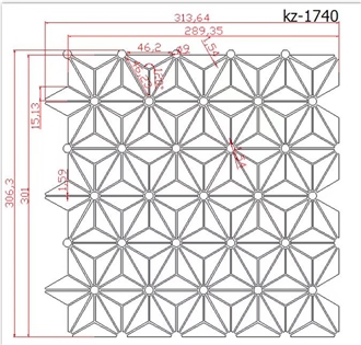 KZ-1740 Mosaic Mold