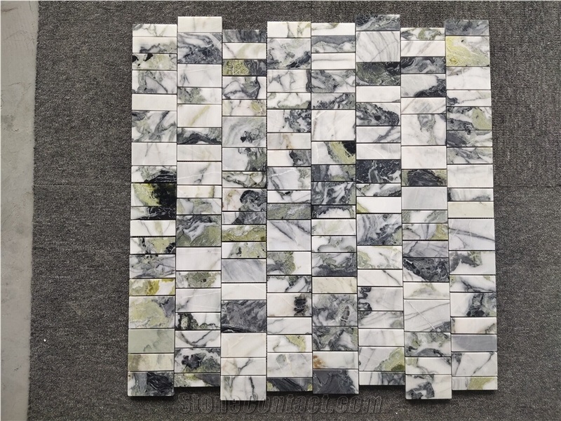 Jade Green Marble Bathroom Mosaic Tiles