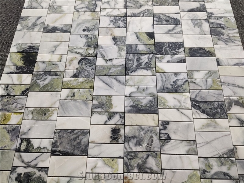 Jade Green Marble Bathroom Mosaic Tiles