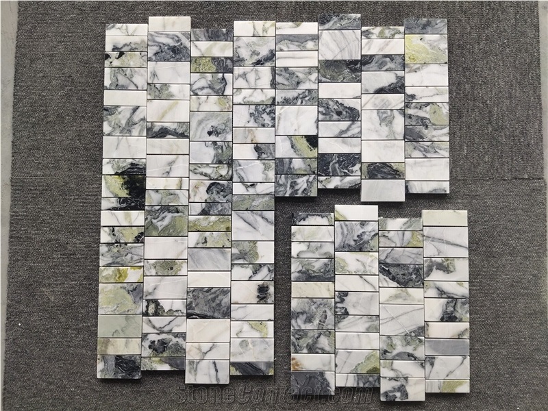 Jade Green Marble Bathroom Mosaic Tiles