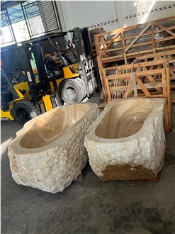 Onice Nuvolato Onyx Bathtubs