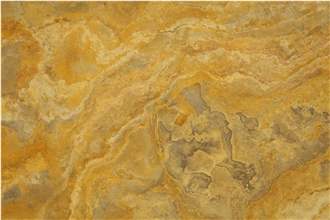 Titanium Gold Travertine Slabs