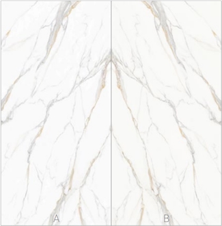 Louis King Sintered Stone Slabs Book Matched