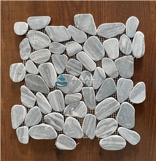 Marble Grey Pebble Mosaic Tiles