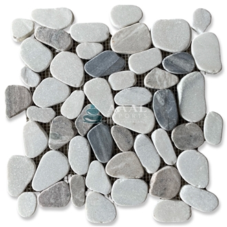 Marble Unique Mix Pebble Mosaic