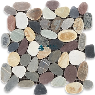 Mix River Pebble Mosaic Tiles