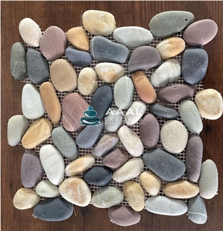 Perfect Indian River Mix Pebble Mosaic