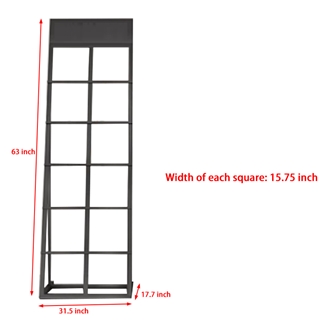 Customizable Multi-Level Black Metal Display Racks