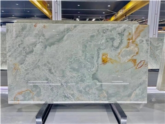 Natural Golden Blue Onyx Stone Slabs