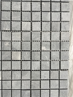 Dark Ocean Cobble Stone On Mesh Veneer Paving