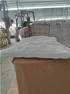 Milky White Split Suface Stone Veneer
