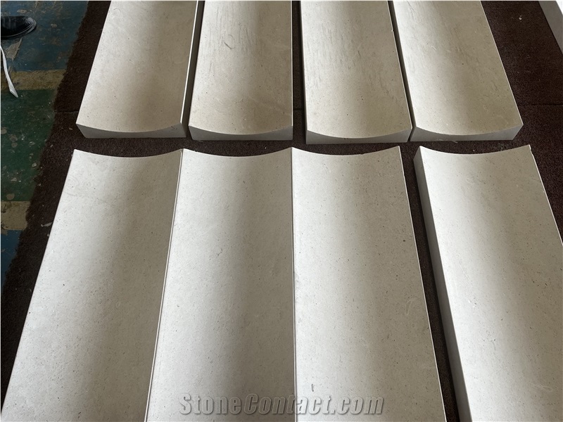 Carving Arched Limestone For Interior Wall Masonry