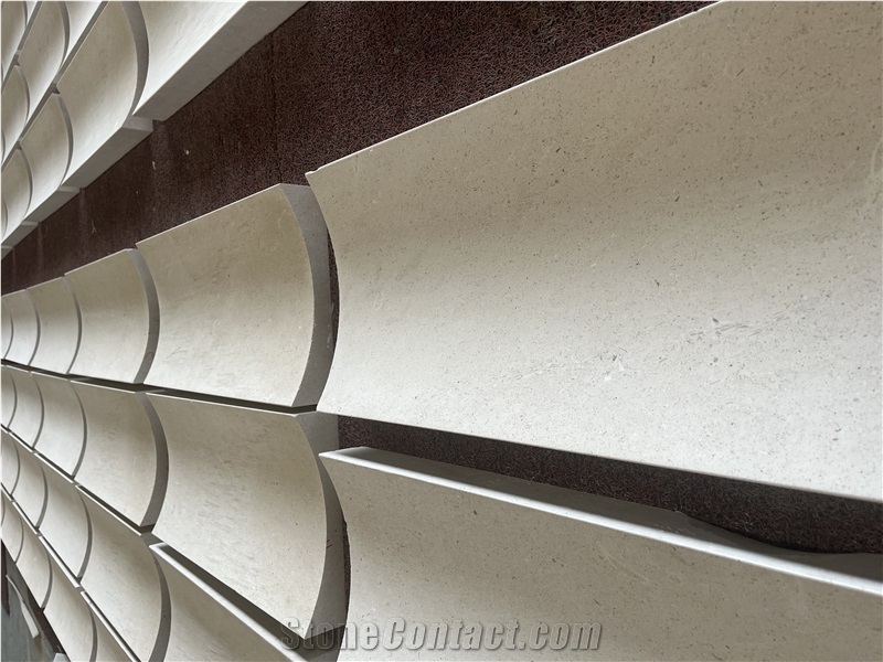Carving Arched Limestone For Interior Wall Masonry