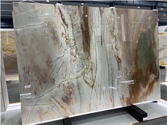 Ijen Blue Quartzite For Feature Wall Decor Slabs