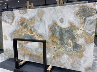 Onice Glaciale Slabs Polished Surface