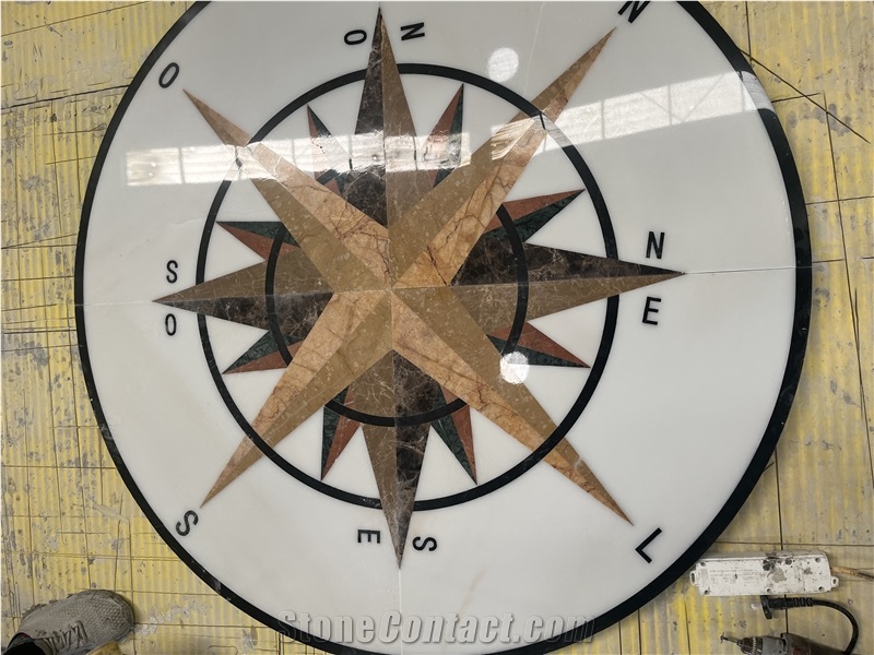 Round Flooring Marble Medallions