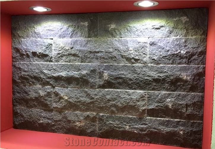 Black Basalt Split Wall Stone