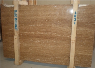 Noce Travertine Vein Cut Slabs