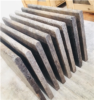 Travertine Bullnosed Pool Coping