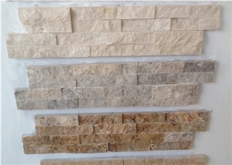 Travertine Ledger Panel Split Wall Stone
