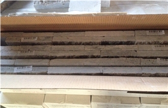 Travertine Ledger Panel Split Wall Stone