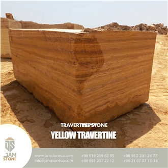 Yellow Travertine Blocks